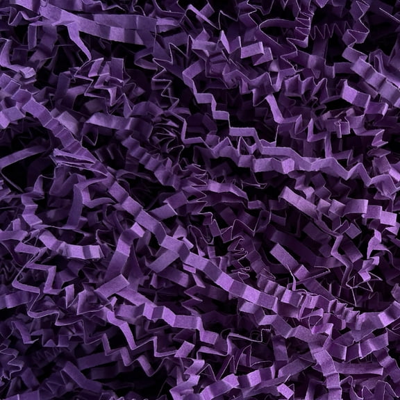 2 LB Purple Shredded Paper for Gift Baskets Filler Crinkle Confetti Birthdays Weddings Valentines Day Party Decorations Packing Paper