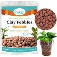 thumbnail image 1 of 2 lb Organic Leca Clay Pebbles for Plants, 4mm-16mm 100% Natural Leca Balls for Indoor Plants, Hydroton Clay Pebbles for Plants Hydroponic Aquaponics Growing Orchid Drainage Terrarium, 1 of 7