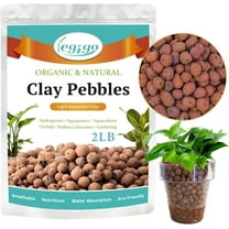 2 lb Organic Leca Clay Pebbles for Plants, 4mm-16mm 100% Natural Leca Balls for Indoor Plants, Hydroton Clay Pebbles for Plants Hydroponic Aquaponics Growing Orchid Drainage Terrarium