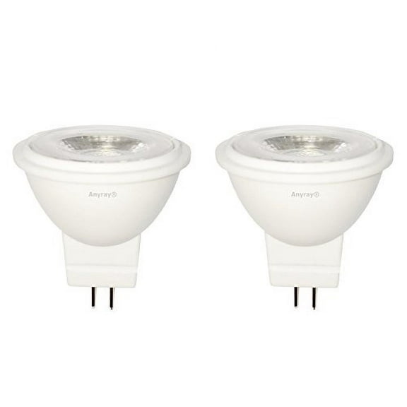 2-LED 3W Light Bulbs MR11 12Volt Fiber Optic Christmas Trees Light Bulb 10W 12V Anyray (Green)