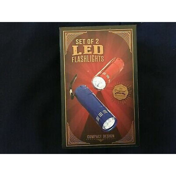 2 LED Flashlights NIB Compact Design The Original Fun Workshop8829