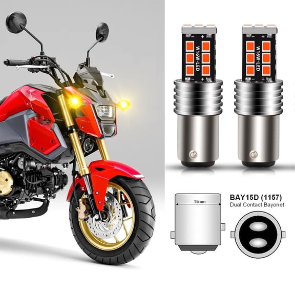 2 LED Light bulbs for Honda Motorcycle CTX700N 2014-2016 Turn Signal