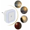 2 LED Night Lights with Motion Sensor Energy Saving Socket Warm White