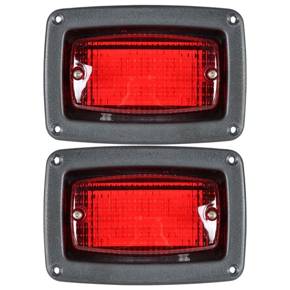 2 LED Tail Light 3 Wire Rear Taillights Pair Brakes Turn Signals Light Replacement for Club Car DS Golf Cart 1982-Up