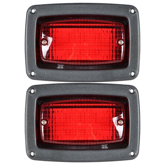 2 LED Tail Light 3 Wire Rear Taillights Pair Brakes Turn Signals Light Replacement for Club Car DS Golf Cart 1982-Up