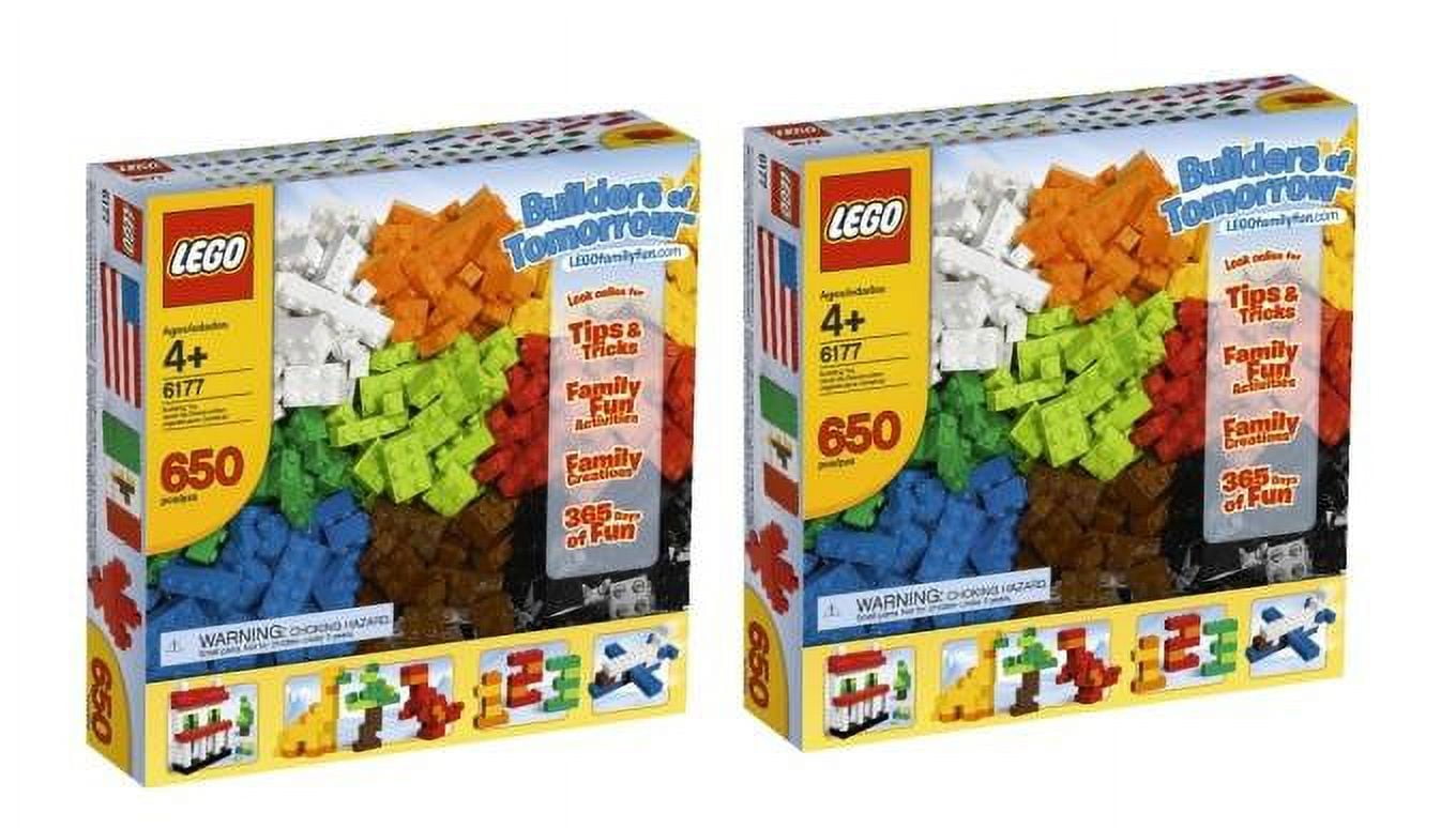 2 LEGO Basic Bricks Deluxe Large Building Block Set 650 Pieces 9 Colors 6177