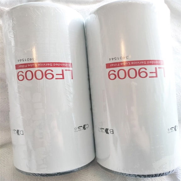 2 LF9009 Engine Oil Filter Fits:Cummins Case John Deer Kobelco Komatsu IHC Volvo