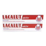 2 Lacalut AKTIV bleeding gums toothpaste - 2 x 75ml-