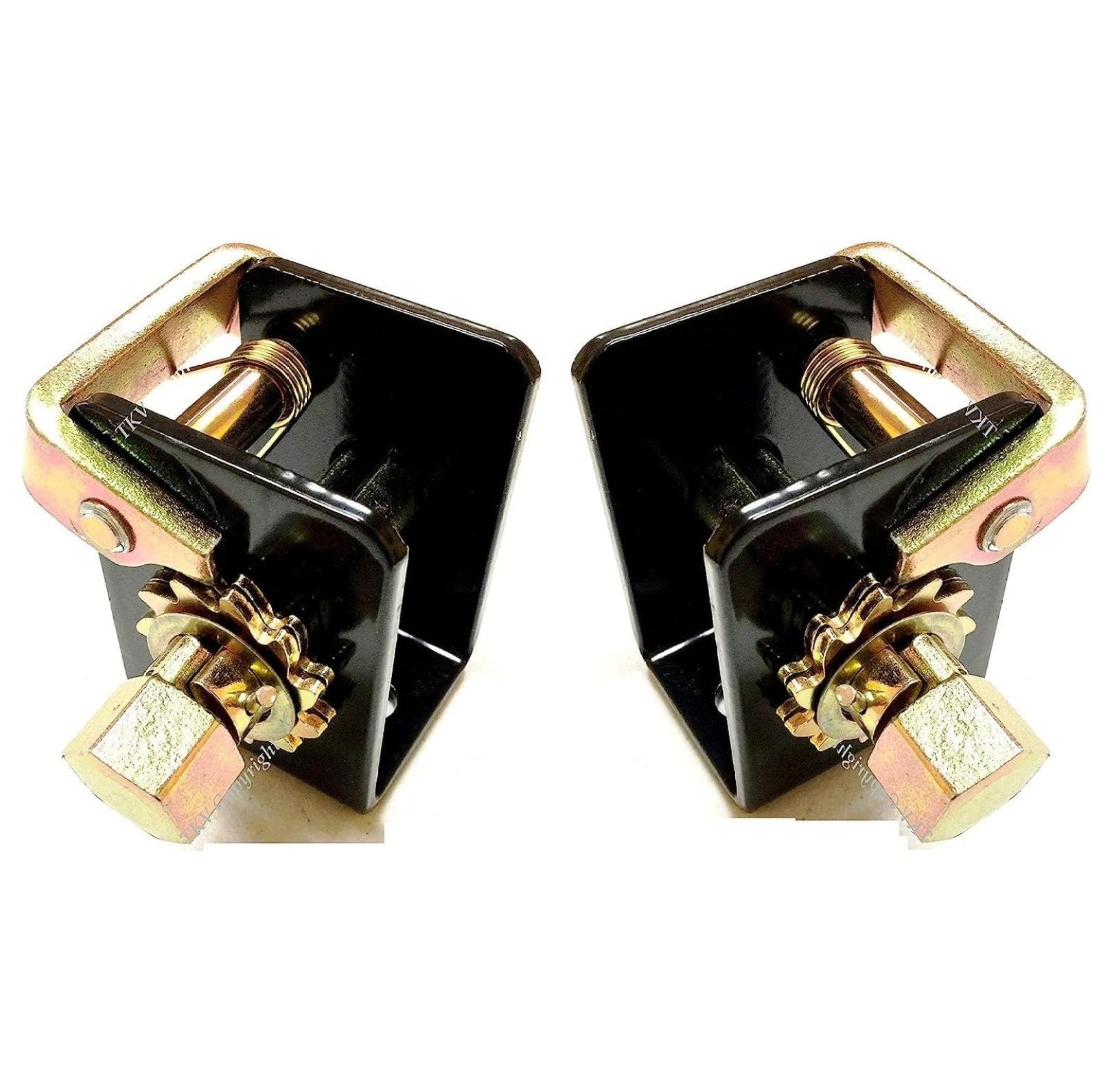 2 Lashing Winch 2" (1 Left, 1 Right) Track Tie Down Strap Tow Dolly Ratchet Binder Rack Truck