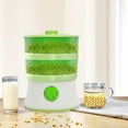 thumbnail image 1 of 2-Layer Automatic Bean Sprouts Maker with PTC Heating, 360° Sprinkler & Seasonal Modes – Energy Efficient Home Sprouting Machine, 110V, 1 of 10