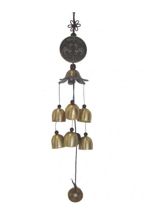 2-Layer Bell Charm with Double Pi Yao