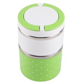 2 Layer - Bento Box Lunch Box, Large Capacity Stainless Steel Leak-Proof Insulation Thermo Thermal Stackable Lunch Box Food Container Hot 930ML/31.5OZ