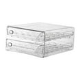 thumbnail image 1 of 2 Layer Egg Holder Egg Storage Container with Handles Stackable Egg Fresh Storage Box Egg Tray for Countertop Fridge Cupboard Refrigerator L, 1 of 7
