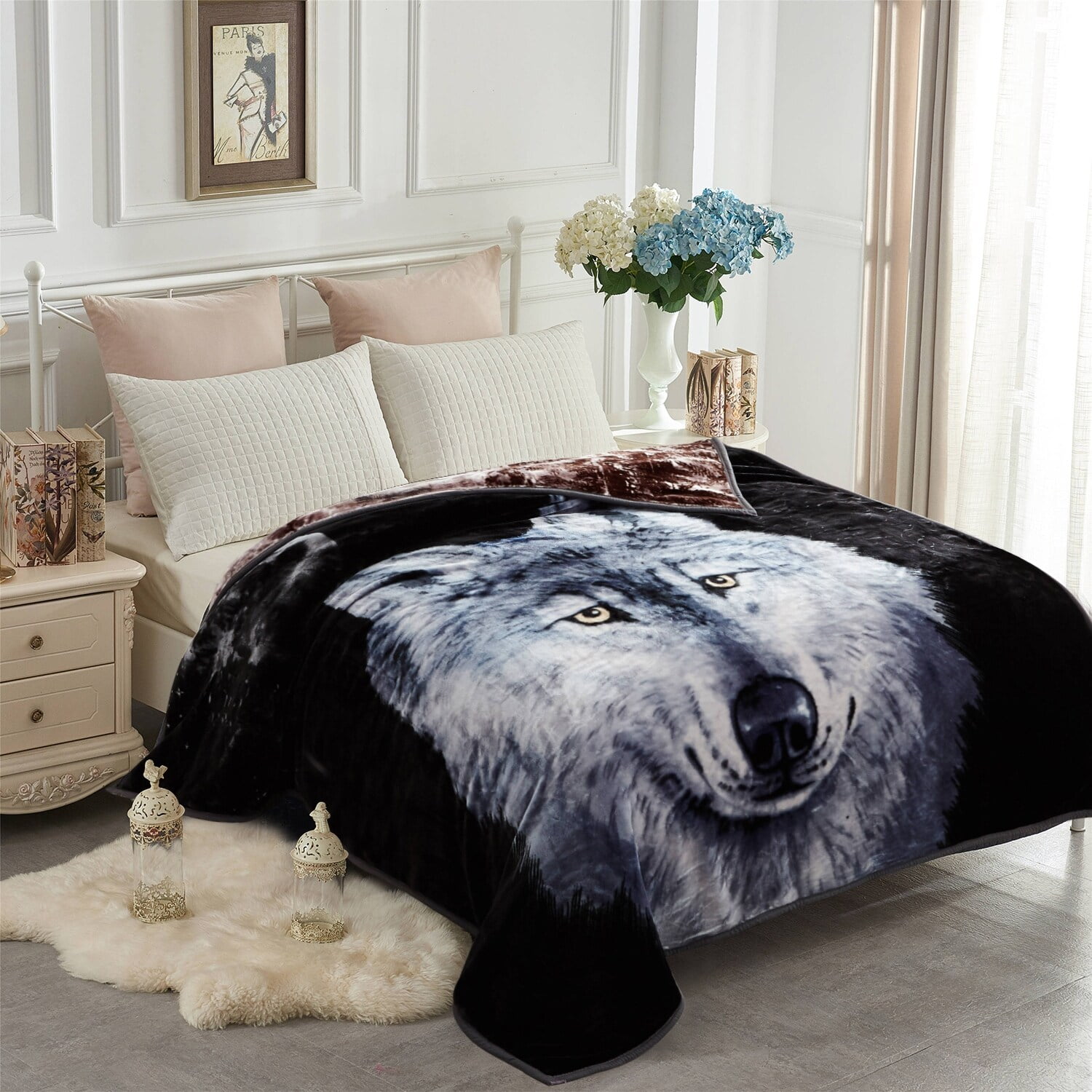 Faux blanket king cheap size