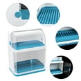 thumbnail image 1 of Kitchen Dish Rack Drain Bowl Cup Plate Dish Drying Drainer with Cover 2-Layer, 1 of 12