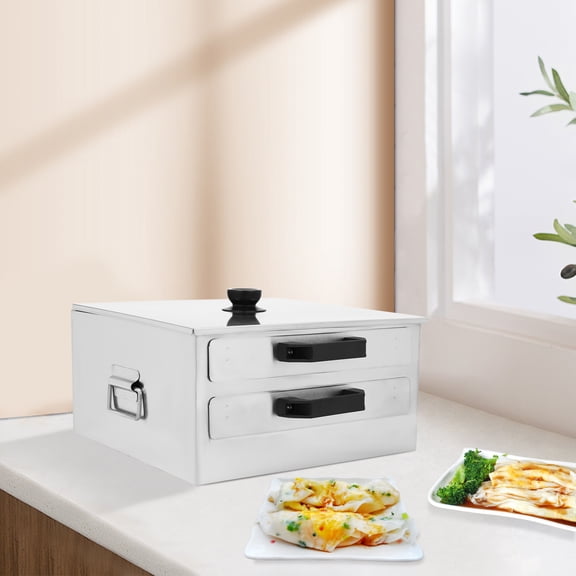 2 Layer Manual Rice Noodle Rolls Machine Free Standing Assembly Cuisine Guangdong Recipes Cookware