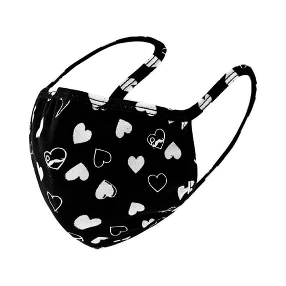 2 Layer Mouth Mask, Adult Washable Reusable Protection Mouth Cover Face Mask with Print & Solid Cotton Mask, Ship 1 DAY