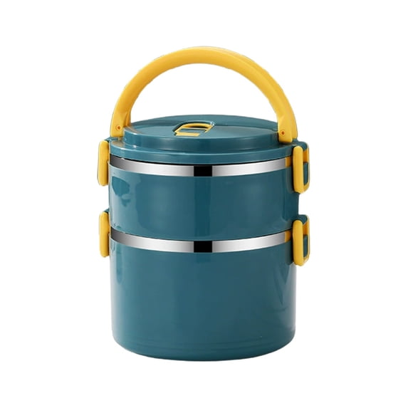 2 Layer Stainless Steel Insulated Lunch Box, Leak-Proof Food Container with Lid for Office, Work, School, And Portable Meal Storage Harlik