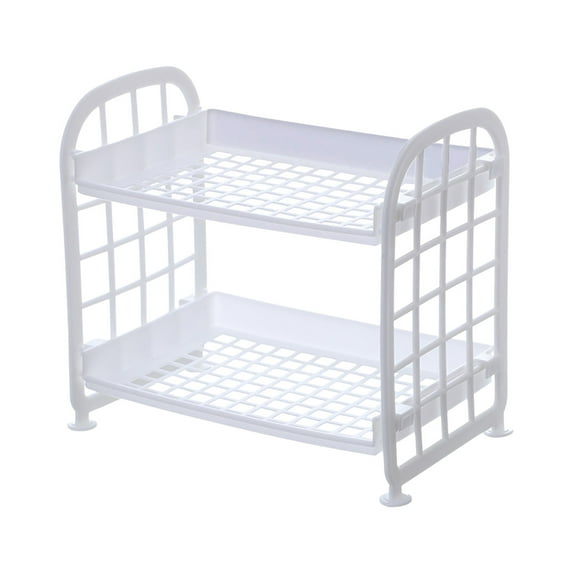 2-Layer Storage Rack, Sink-Mounted Utensil Dry Rack,Detachable Kitchen Countertop Filter Basket, Dishwasher Safe