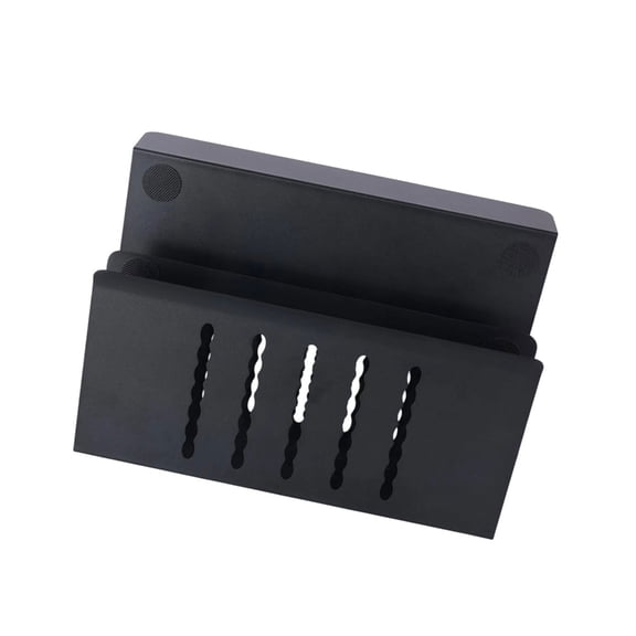 2 Layer Under Desk Organizers Clamp Styles Shelf with Waved Pattern Designs for Secure Laptop and Tablets Storage