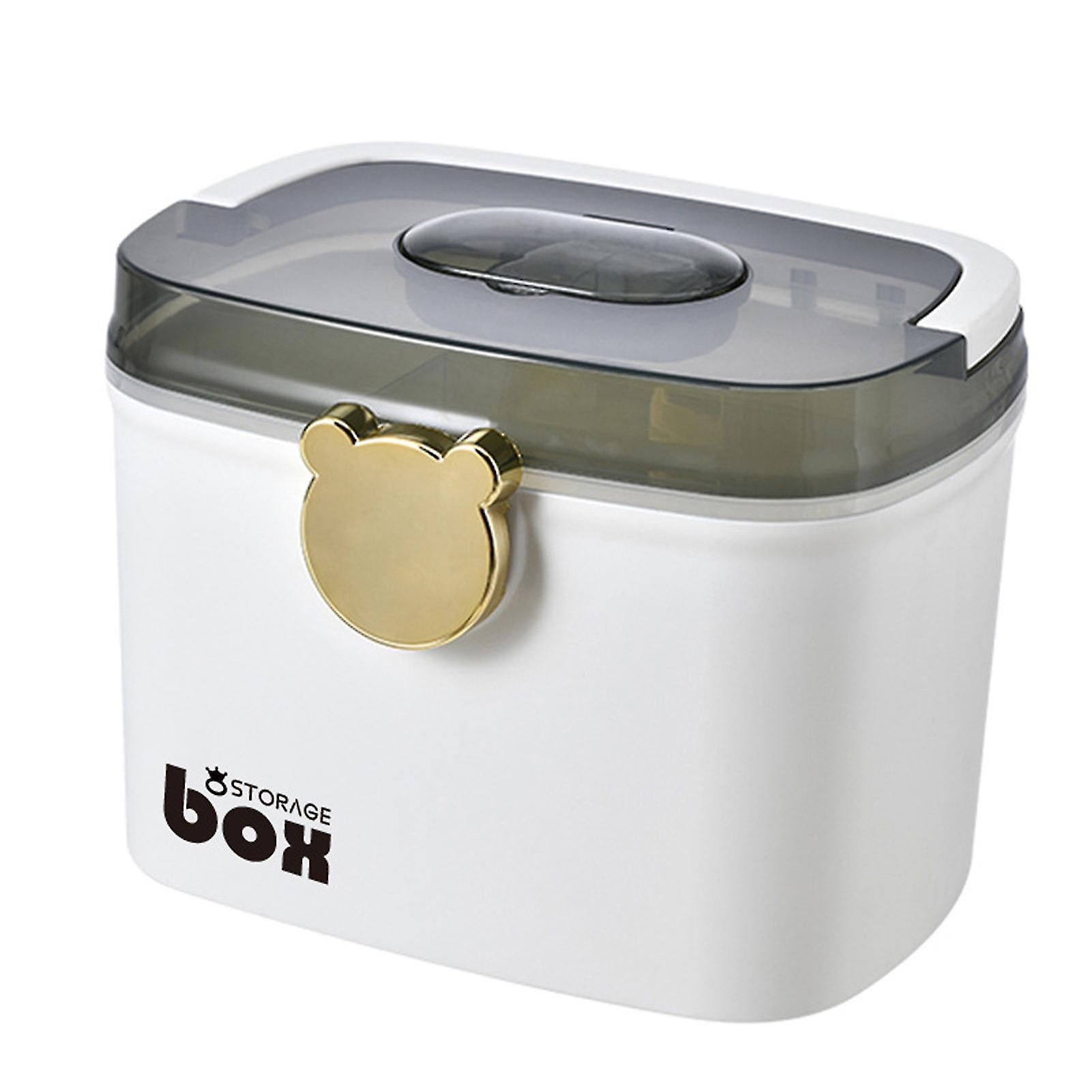 2 Layers First Aid Box With Handle Large Medicine Emergency Kit