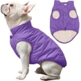 thumbnail image 1 of 2 Layers Fleece Lined Warm Dog Jacket for Puppy Winter Cold Weather,Soft Windproof Small Dog Coat 1Pack, 1 of 8