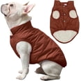 thumbnail image 1 of 2 Layers Fleece Lined Warm Dog Jacket for Puppy Winter Cold Weather,Soft Windproof Small Dog Coat 1Pack, 1 of 9