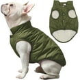 thumbnail image 1 of 2 Layers Fleece Lined Warm Dog Jacket for Puppy Winter Cold Weather,Soft Windproof Small Dog Coat 1Pack, 1 of 9