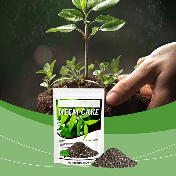 2 Lbs All-Natural Neem Cake Soil Amendment, Nutrient-Rich Organic Soil Conditioner With Slow-Release Fertilizer Properties, Enhances Soil Structure & Boosts Plant Growth For