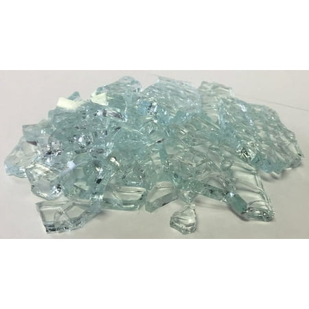 2 Lbs. Broken Tempered Glass for Craft and Art Projects - Clear, 1/4" Thick