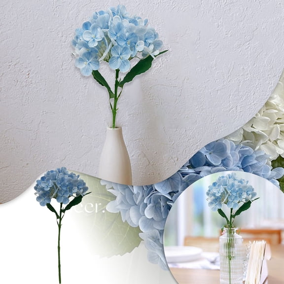 2 Leaves Hydrangea Simulation Advanced Flower Moisturizing Hydrangea DIY Living Room Advanced Ornaments Artificial flowers