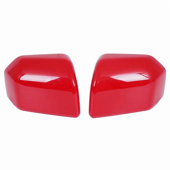2* Left+Right Side Mirror Cover Skull Cap Race Red For 2015-2020 Ford F150 F-150