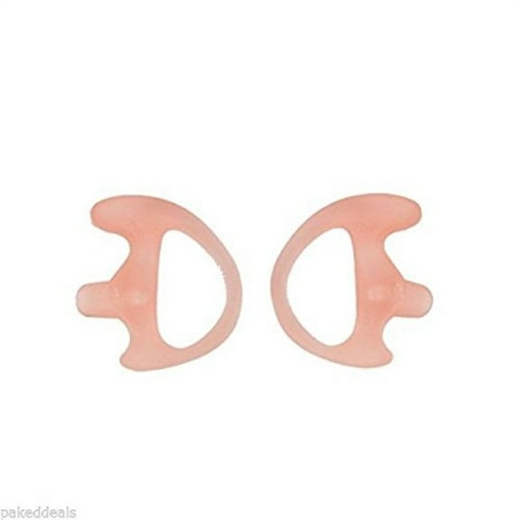 2 Left SMALL FLESH FLEXIBLE SEMI CUSTOM EAR MOLD INSERT RUBBER GEL EARPIECE Police Patrol Duty Gear