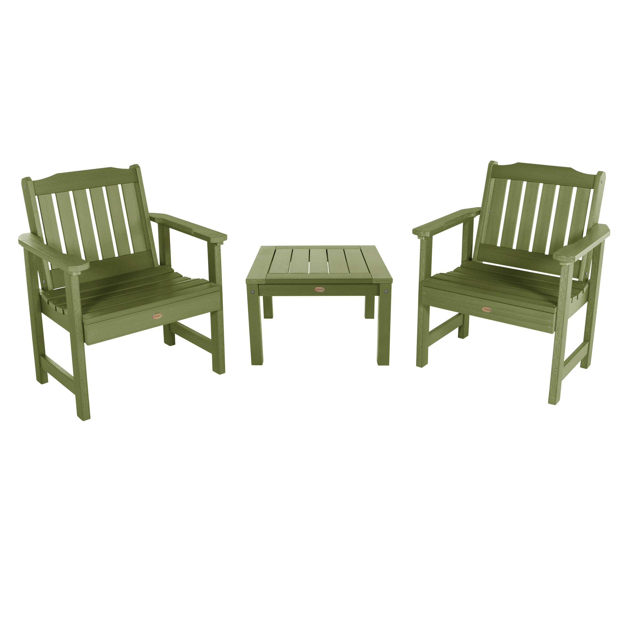 2 Lehigh Garden Chairs with 1 Square Side Table - image 1 of 16