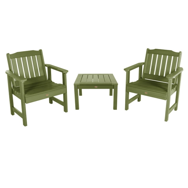 2 Lehigh Garden Chairs with 1 Square Side Table
