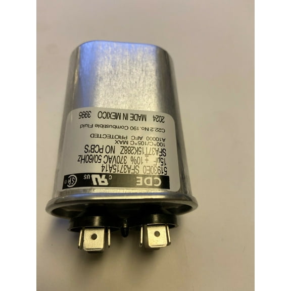 2 Lennox Armstrong Ducane Run Capacitor 15 uf MFD 370 Volt 39H63 39H6301 P-8-879