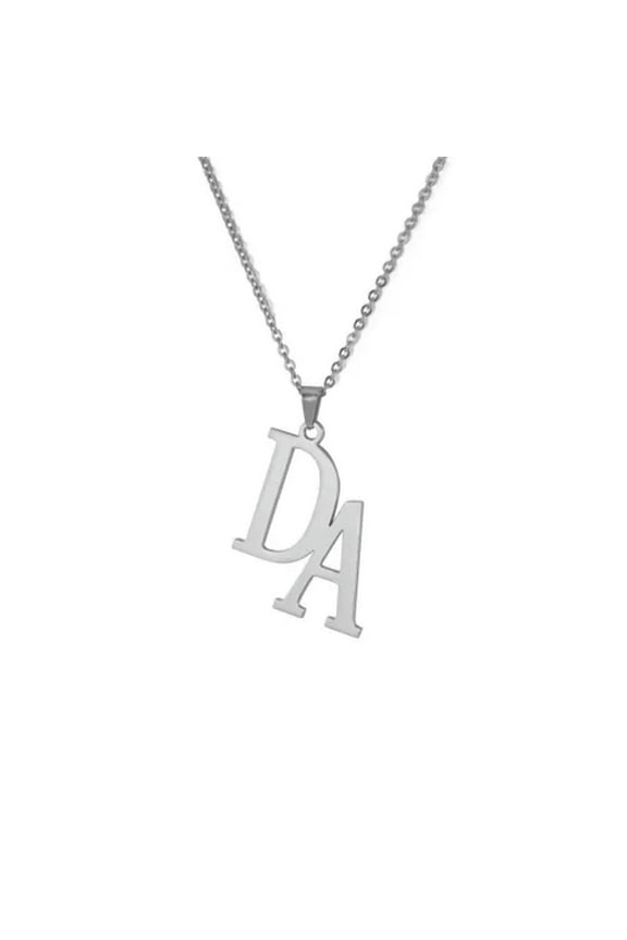 2 Letter Initial Personalized Custom Gold Necklace Woman Mom Gift Jewelry