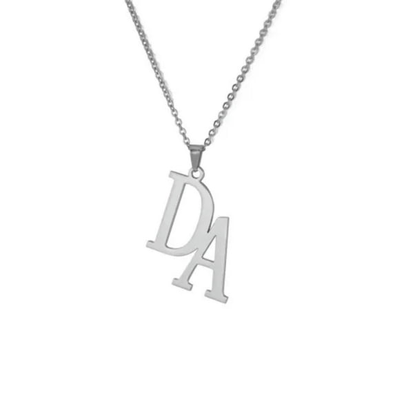 2 Letter Initial Personalized Custom Gold Necklace Woman Mom Gift Jewelry