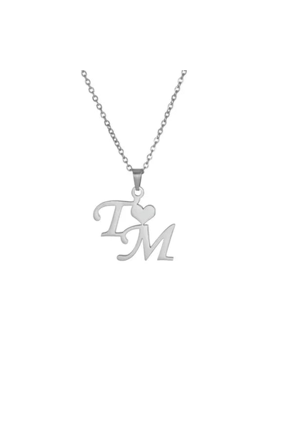 2 Letter Initial Personalized Custom Gold Necklace Woman Mom Gift Jewelry