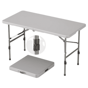 2-Level Adjustable Folding Desk – Perfect for Work, Study, and Reading（gray）