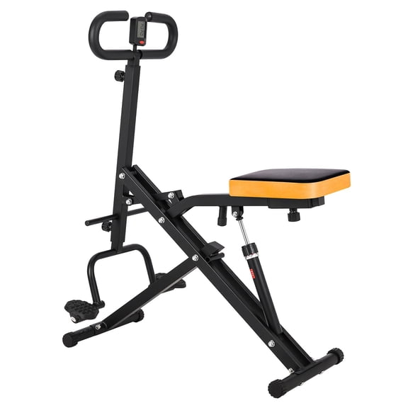 2-Level Adjustable Squat Assist Machine with Hydraulic Stepper, 350 lbs Capacity, Collapsible Design for Glute, Leg, and Full-Body Home Workouts