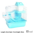 thumbnail image 1 of 2-Level Hamster Cage With Exercise Wheel, Double Layer Small Animal Habitat With Accessories For Dwarf Hamsters, Mice, Gerbils,B-1, 1 of 4