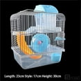 thumbnail image 1 of 2-Level Hamster Cage With Exercise Wheel, Double Layer Small Animal Habitat With Accessories For Dwarf Hamsters, Mice, Gerbils,C-1, 1 of 4