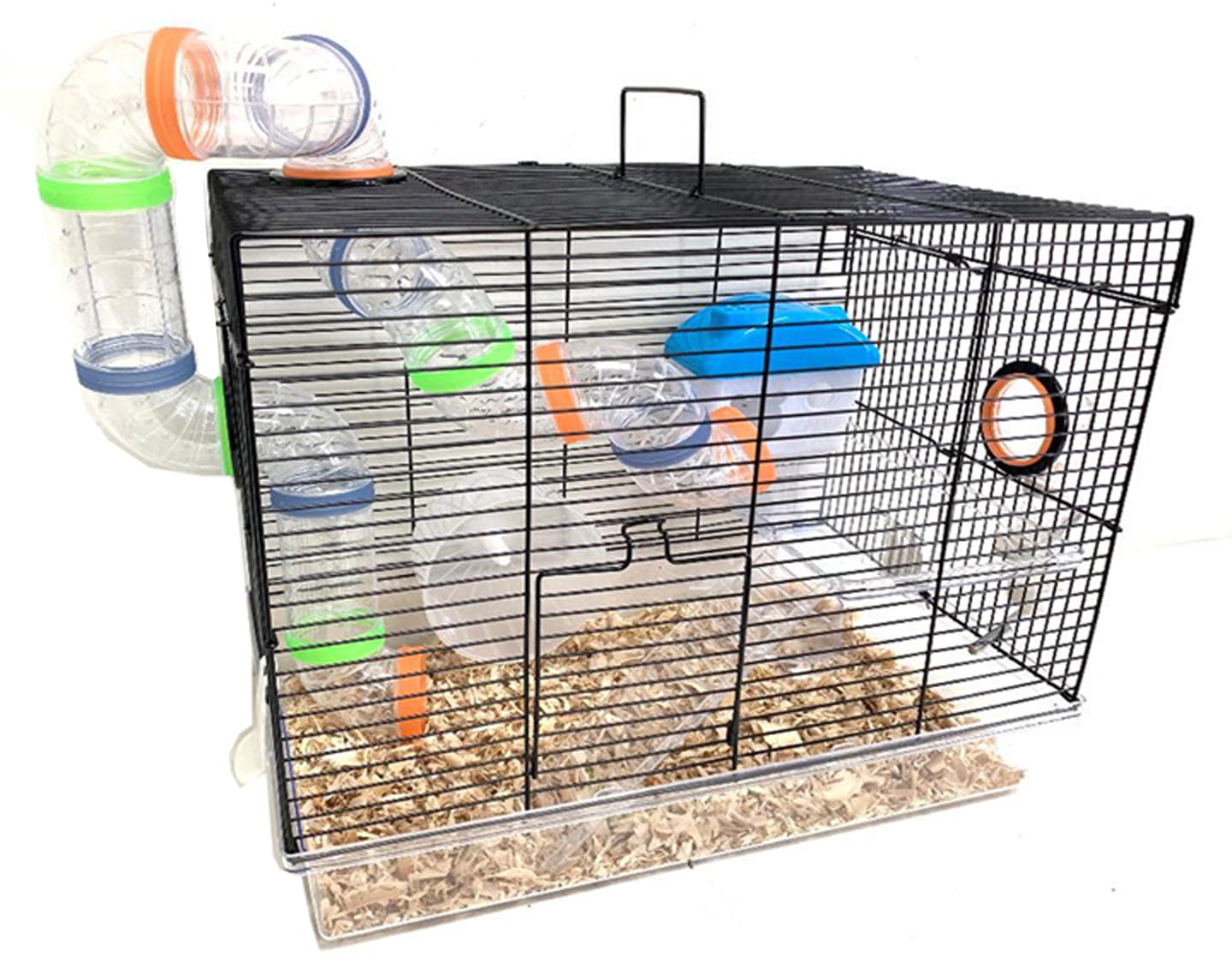 2Level Rodent Cage Hamster, Mouse, Gerbil, Rat Home with Full
