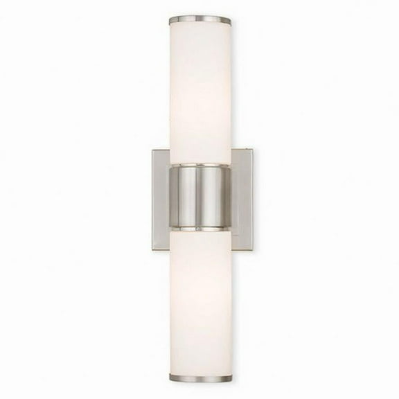 2 Light Ada Bathroom Light in Contemporary Style 16.5 inches Wide By 4.75 inches High-Brushed Nickel Finish Bailey Street Home 218-Bel-2120506
