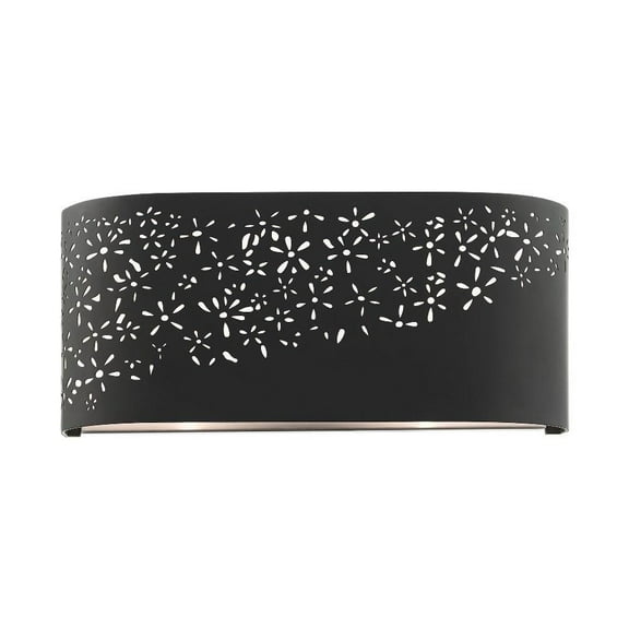 2 Light Ada Bathroom Light in Modern Style 13 inches Wide By 5.75 inches High-Black Finish Bailey Street Home 218-Bel-4363248