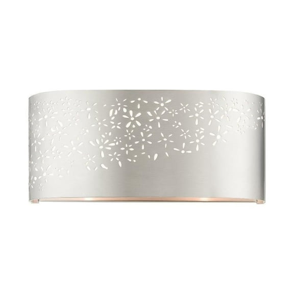 2 Light Ada Bathroom Light in Modern Style 13 inches Wide By 5.75 inches High-Brushed Nickel Finish Bailey Street Home 218-Bel-4363249