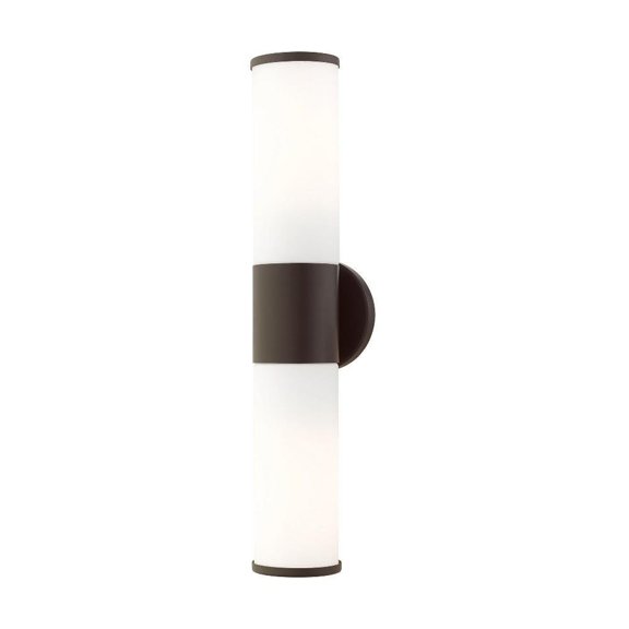 2 Light Ada Bathroom Light in Nautical Style-18.5 inches Tall and 4.25 inches Wide-Bronze Finish Bailey Street Home 218-Bel-4363094