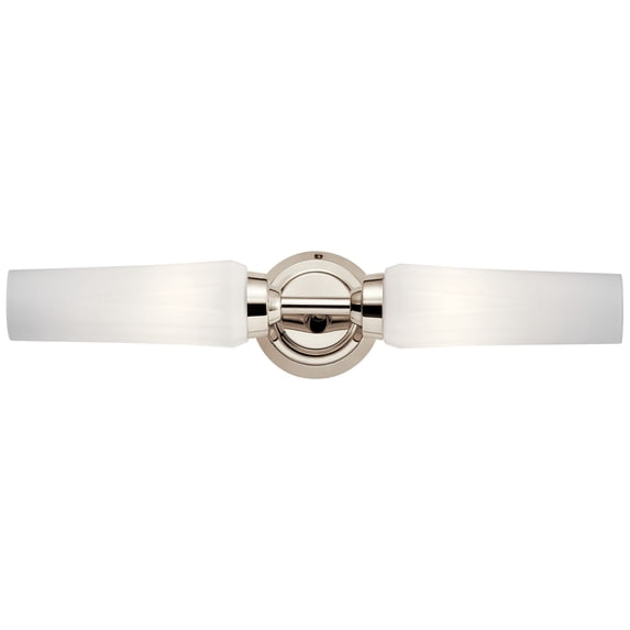 55074PN Kichler Lighting Truby - 2 Light Bath Vanity In Contemporary Style-4.5 Inches Tall and 20.75 Inches Wide-Polished Nickel Finish