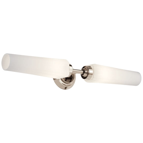 55075PN Kichler Lighting Truby - 2 Light Bath Vanity In Contemporary Style-4.5 Inches Tall and 25.75 Inches Wide-Polished Nickel Finish
